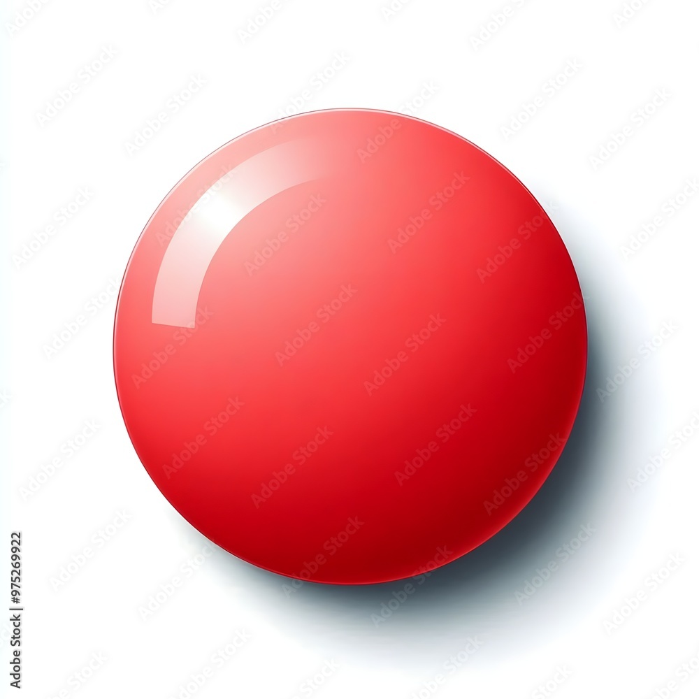 Blank red round adhesive paper sticker label isolated Blank red round adhesive paper sticker label isolated