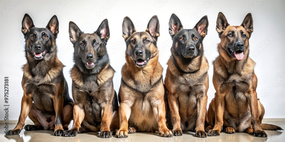 With haughty reserve, the canine patrol stands at attention, paws locked in a determined stance, conveying a warning With haughty reserve, the canine patrol stands at attention, paws locked in a determined stance, conveying a warning
