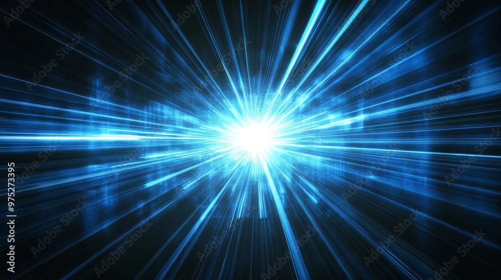 Blue Light Burst Abstract Digital Art, Abstract Background, Blue Light, Futuristic, Light Effects Blue Light Burst Abstract Digital Art, Abstract Background, Blue Light, Futuristic, Light Effects