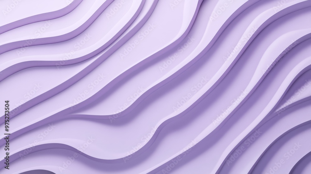 Lilac 3D Abstract Curved Waves, Abstract Background, Pastel, 3D Design Lilac 3D Abstract Curved Waves, Abstract Background, Pastel, 3D Design