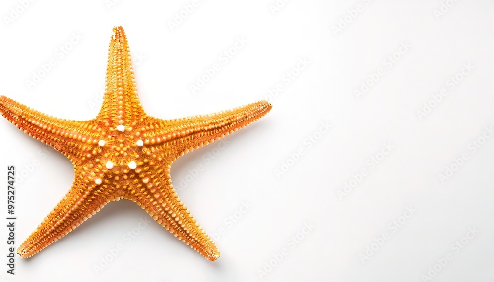 Starfish or sea stars are star shaped echinoderms belonging to the class Asteroidea usually with five 5 arms or appendages. Isolated on white background with copy space Starfish or sea stars are star shaped echinoderms belonging to the class Asteroidea usually with five 5 arms or appendages. Isolated on white background with copy space