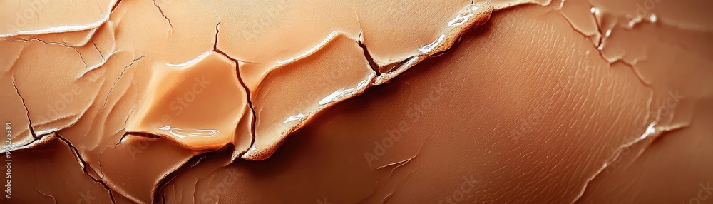 Close-up of cracked skin texture in warm tones, showcasing detailed patterns and natural imperfections for artistic concepts. Close-up of cracked skin texture in warm tones, showcasing detailed patterns and natural imperfections for artistic concepts.