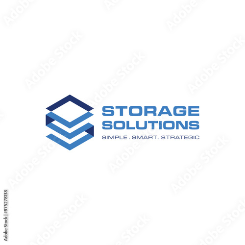 storage cube logo design . good use for solution symbol