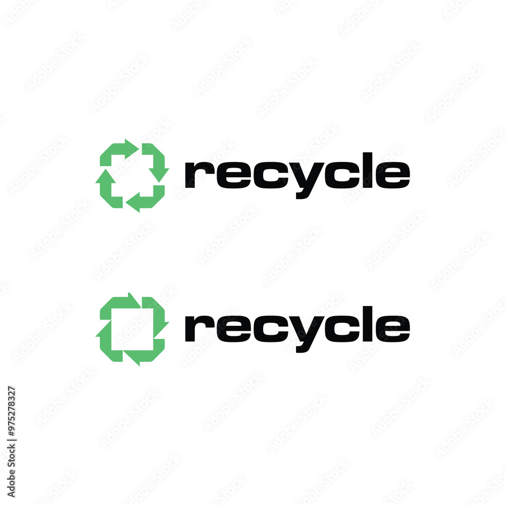 close up arrow recycling geometry logo design close up arrow recycling geometry logo design