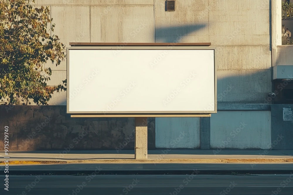 Billboard sign mockup in the urban environment, blank space to display your advertising or branding campaign , ai Billboard sign mockup in the urban environment, blank space to display your advertising or branding campaign , ai