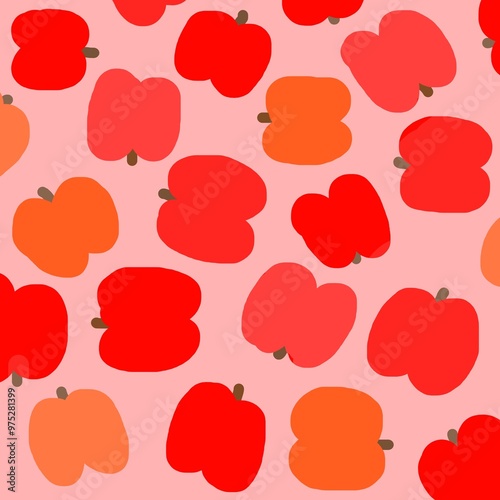 seamless background with apples