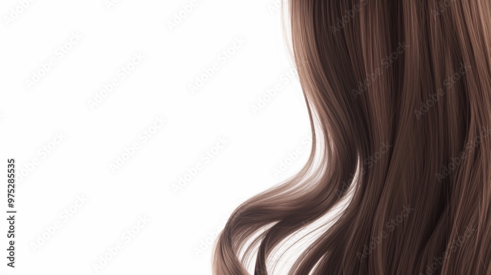 Fototapeta premium a woman with long brown hair 