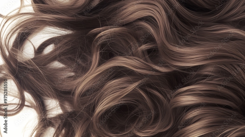 Naklejka premium a close up of a woman's hair 