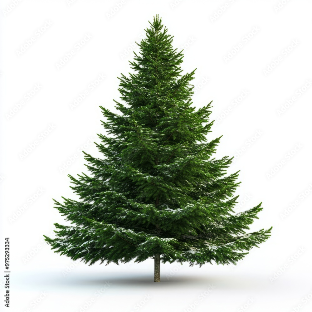 Fototapeta premium Christmas tree isolated on white background