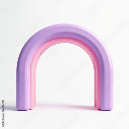 Abstract Pink and Purple Archway 
