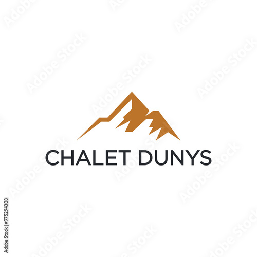 mountain landscape logo design template