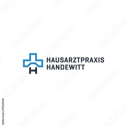 hospital medical letter H logo design template