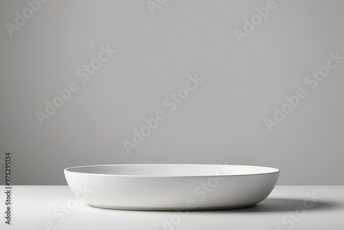 a white bowl on a table 