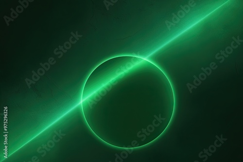Wallpaper Mural Emerald Radiance on Deep Green Gradient with Dark Eclipse Background Texture Torontodigital.ca