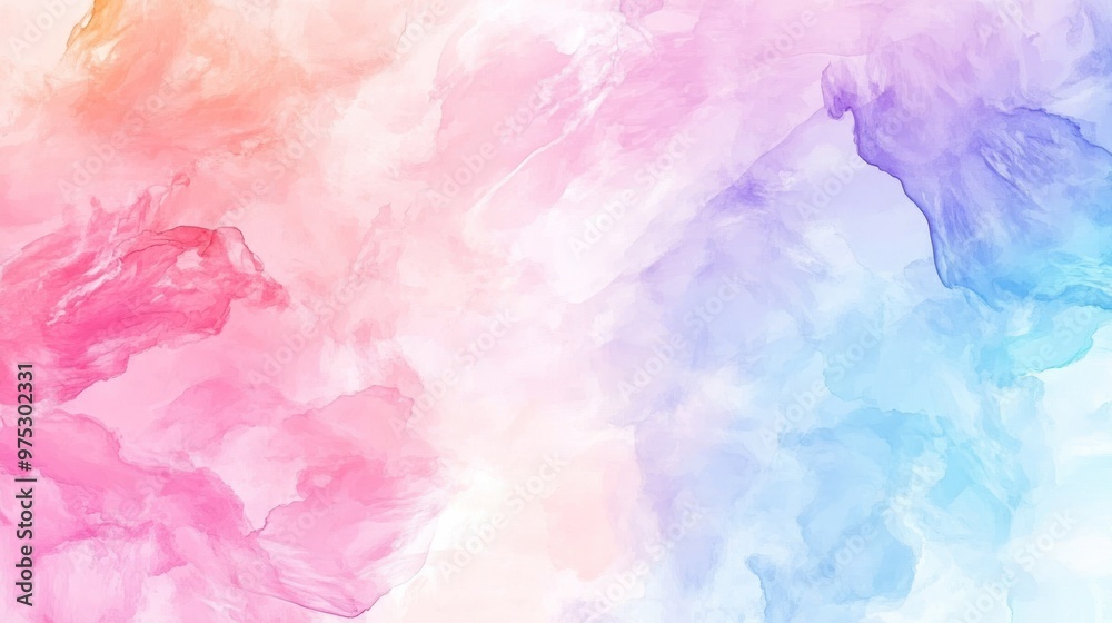 Abstract watercolor background in soft pink, purple, and blue colors. Abstract watercolor background in soft pink, purple, and blue colors.