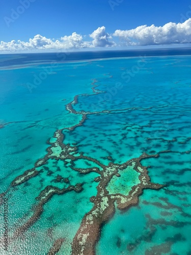 blue sea and blue sky