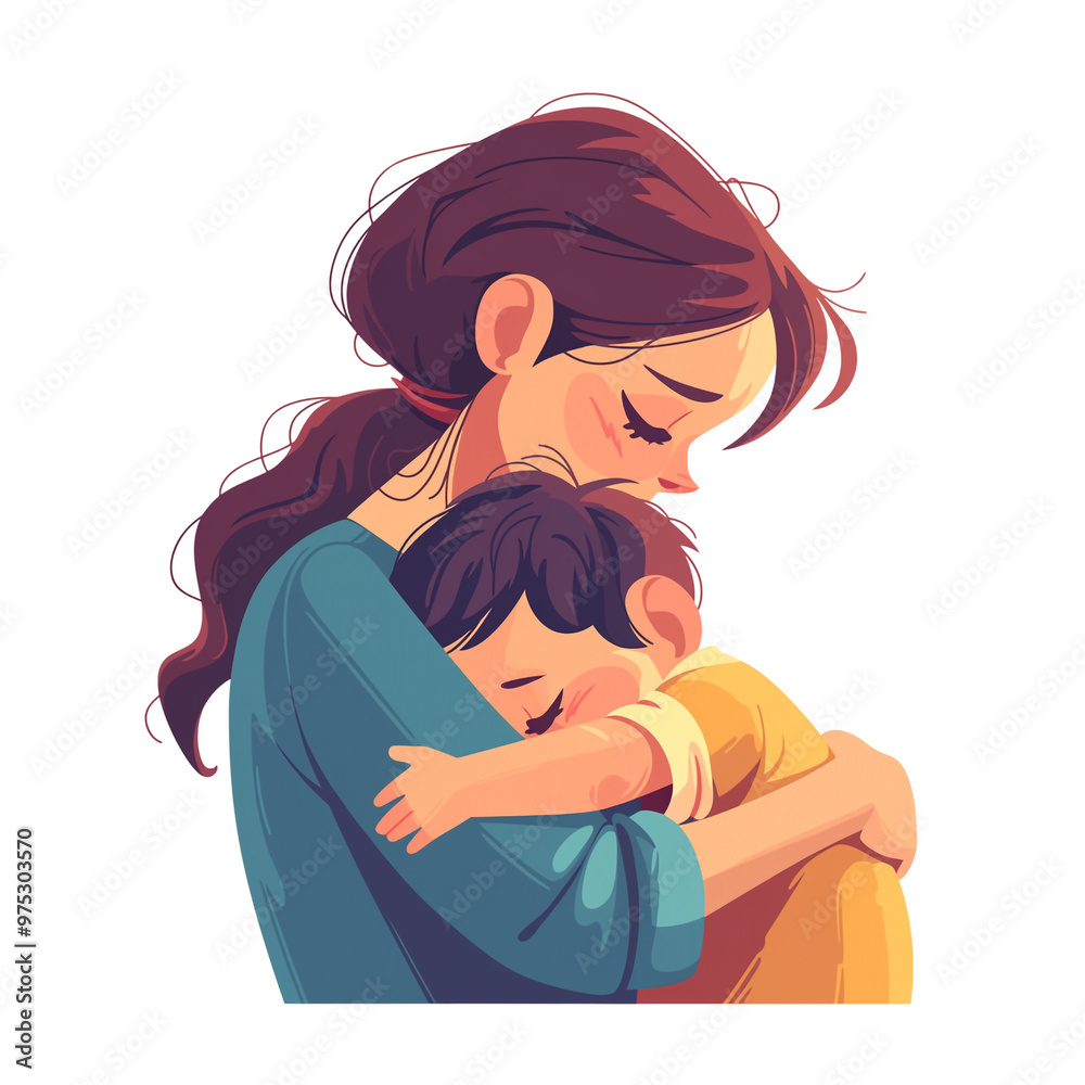 Obraz premium Mother's Love and Protection