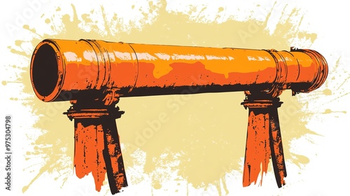 Data Pipeline in Vibrant Orange Color, Flow of Digital Information and Data Streams, Abstract Technology Concept with Network Connections, Automation, and Data Transfer Visualization.