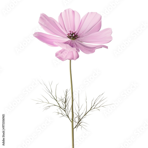 Pink Cosmos Flower Close Up