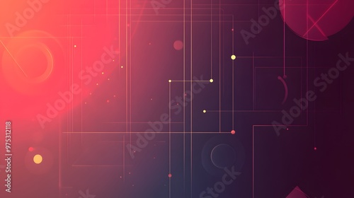 Muted gradient background with tech elements creating subtle visual interest