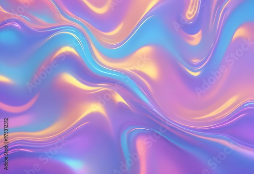 abstract liquid holographic wave background