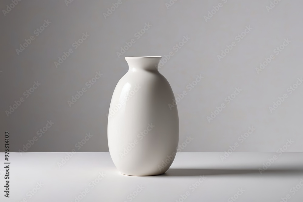 a white vase sitting on a table a white vase sitting on a table