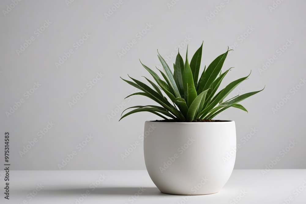 a plant in a white pot a plant in a white pot