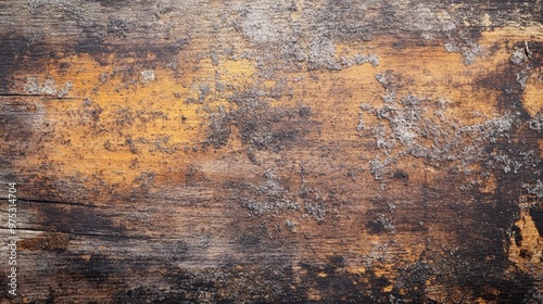 The surface texture of the plywood board is moldy and weathered