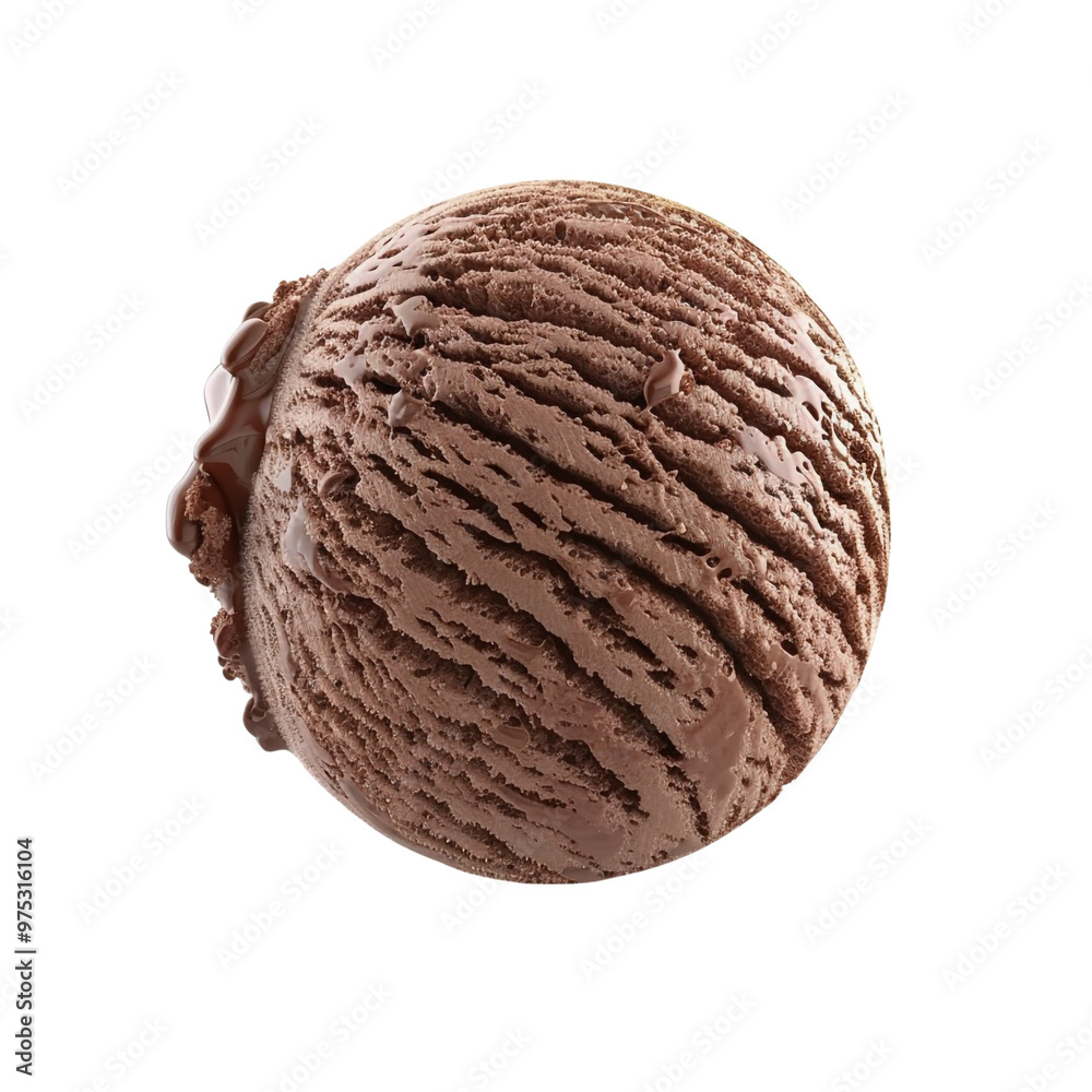Fototapeta premium Chocolate Ice Cream Scoop