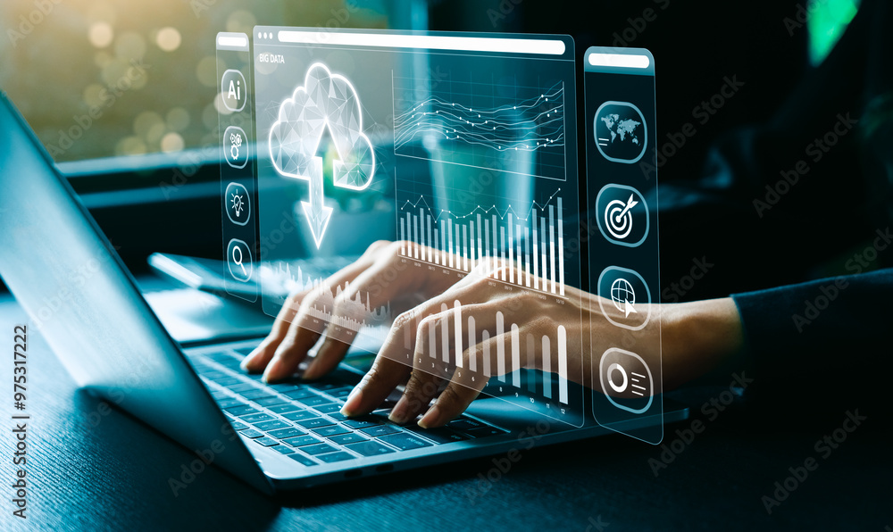 Professionnel utilisant l'intelligence artificielle