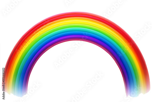 rainbow cut out. Isolated on Transparent background. Copy space.