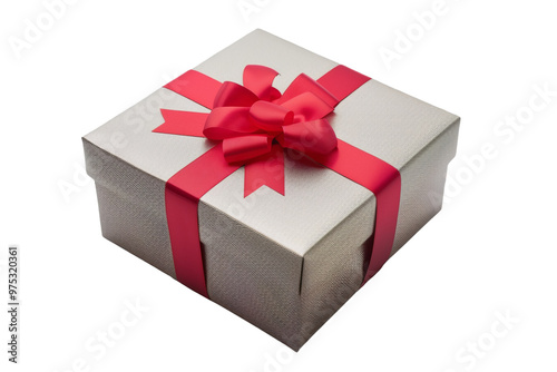 Gift Box with Red Ribbon