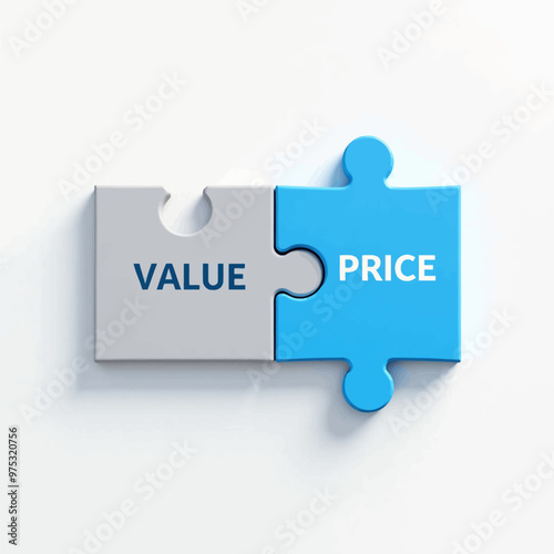 Value and Price Puzzle Pieces  
 photo