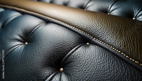 Rich leather premium background with depth of field for a luxurious and tactile experience photo