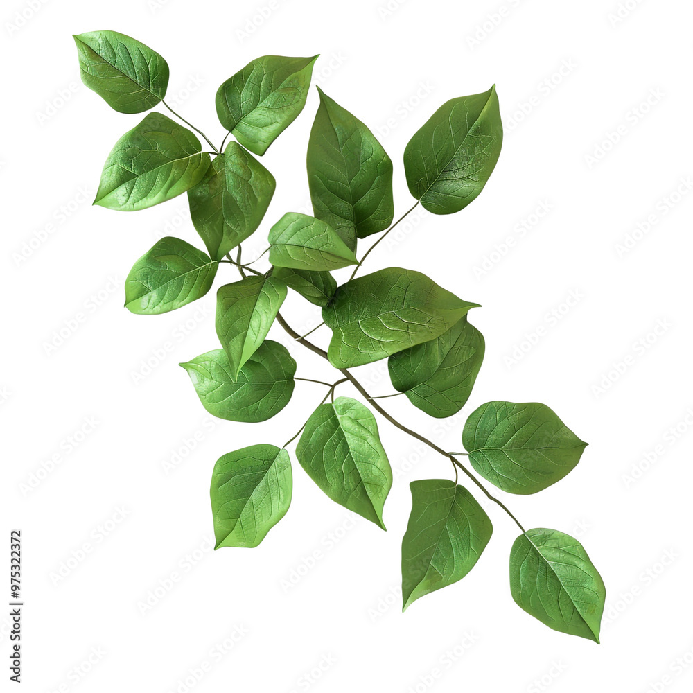 Green Leaves on a Branch Green Leaves on a Branch