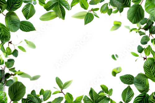 Green Leaves Frame