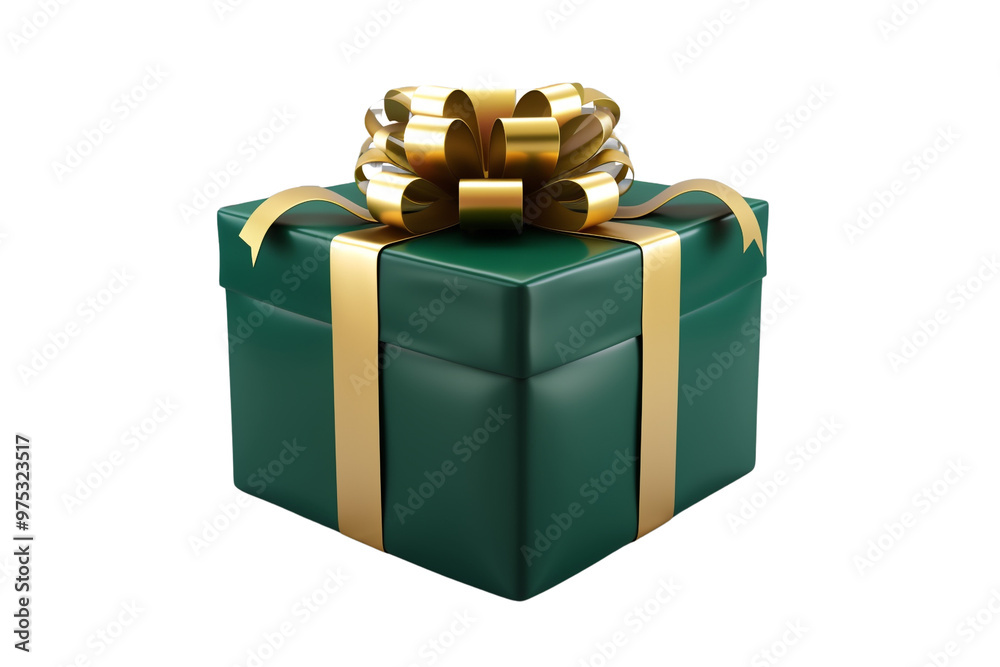 Gift Box with Golden Bow
