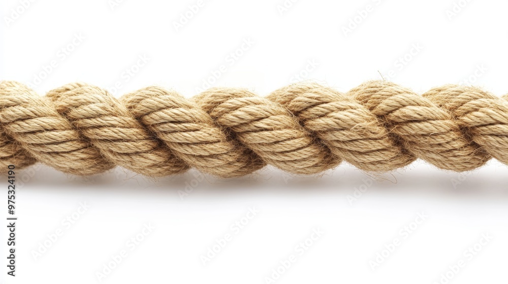 Fototapeta premium Ship rope isolated on white background