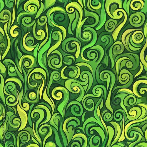 Vine Patterns Reimagined: A Unique Creeping Vine Background Vector Illustration