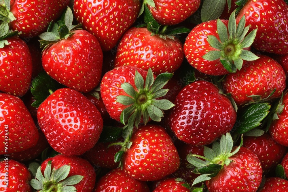 Texture of sweet fresh strawberries as background, closeup , ai Texture of sweet fresh strawberries as background, closeup , ai