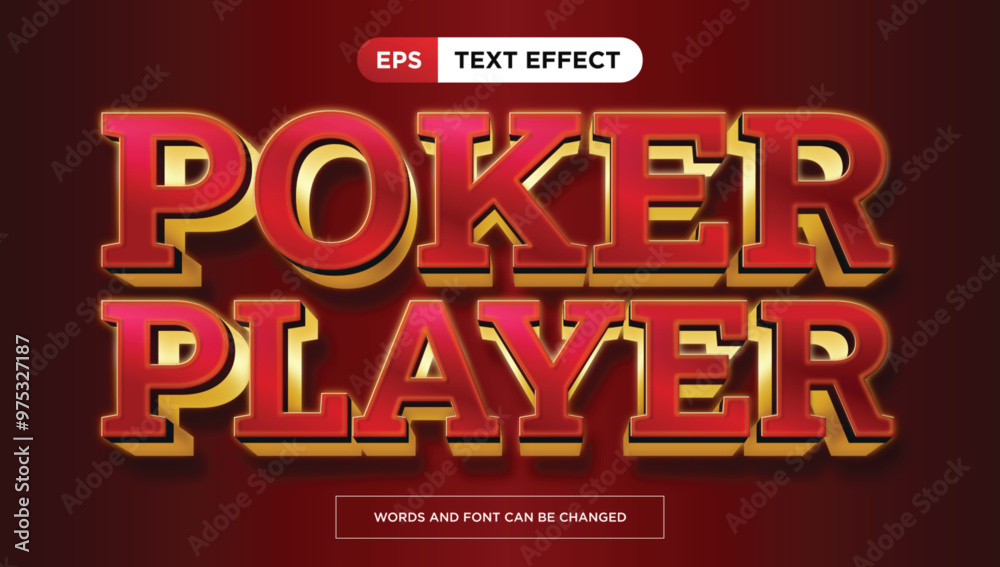 poker player Text Effect poker player Text Effect