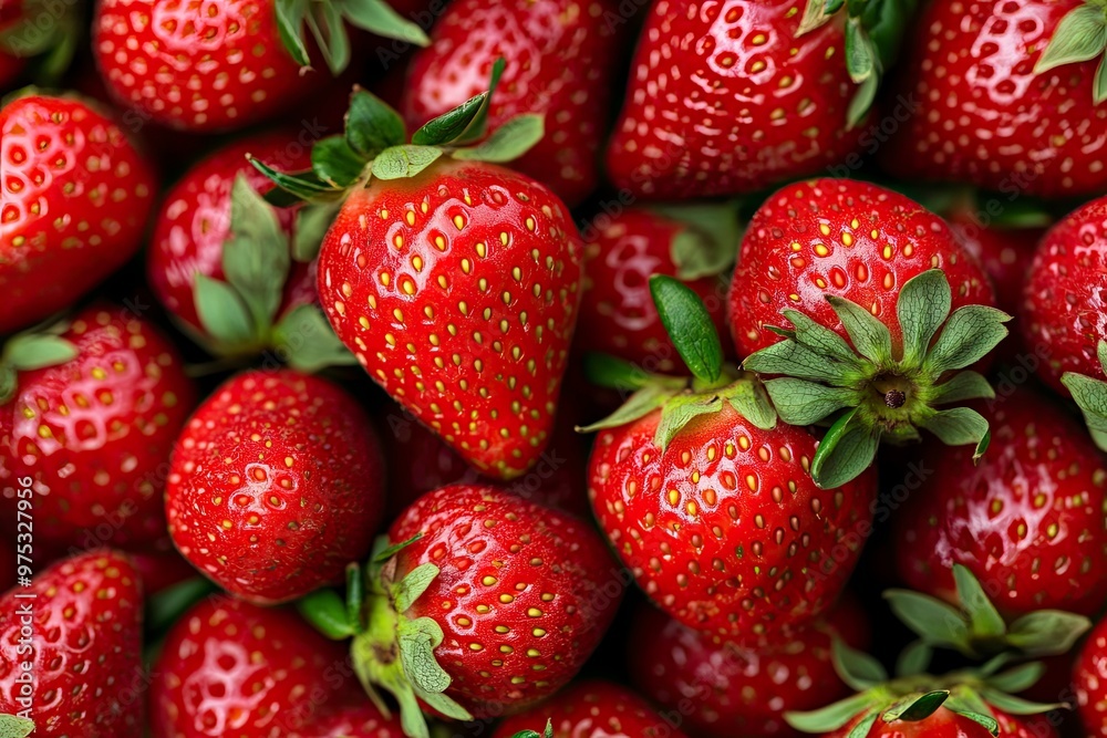 Texture of sweet fresh strawberries as background, closeup , ai Texture of sweet fresh strawberries as background, closeup , ai