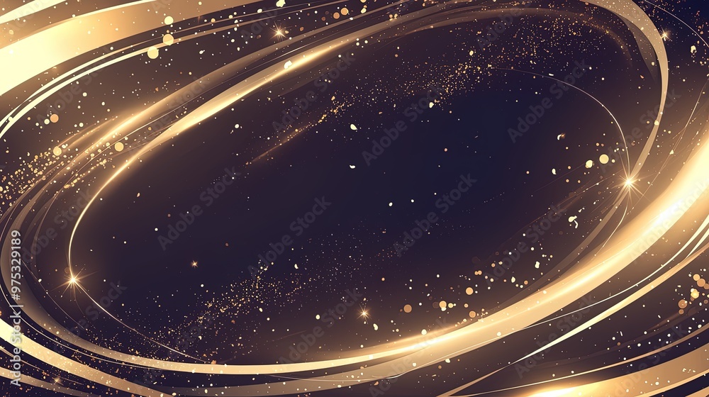 Obraz premium Black gold abstract background design, line style elements, illustrations, wallpapers, posters 