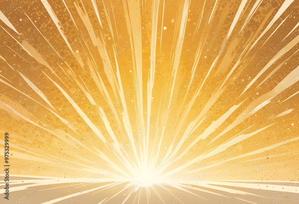 Obraz premium abstract golden background with sunburst