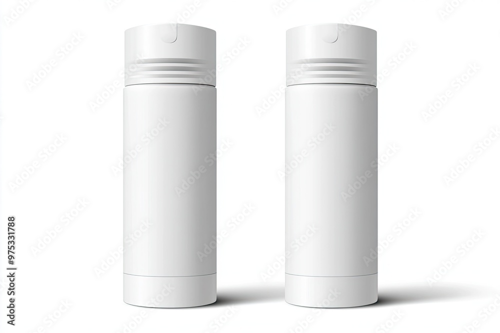 A white deodorant tube, with the cap open and the body of it is blank for you to design A white deodorant tube, with the cap open and the body of it is blank for you to design