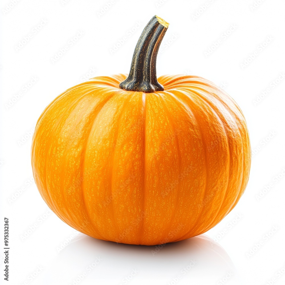 Obraz premium Ripe pumpkin isolated on a white background