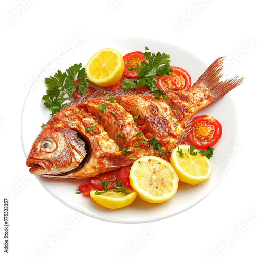 Delicious Roasted Fish with Lemon and Tomatoes