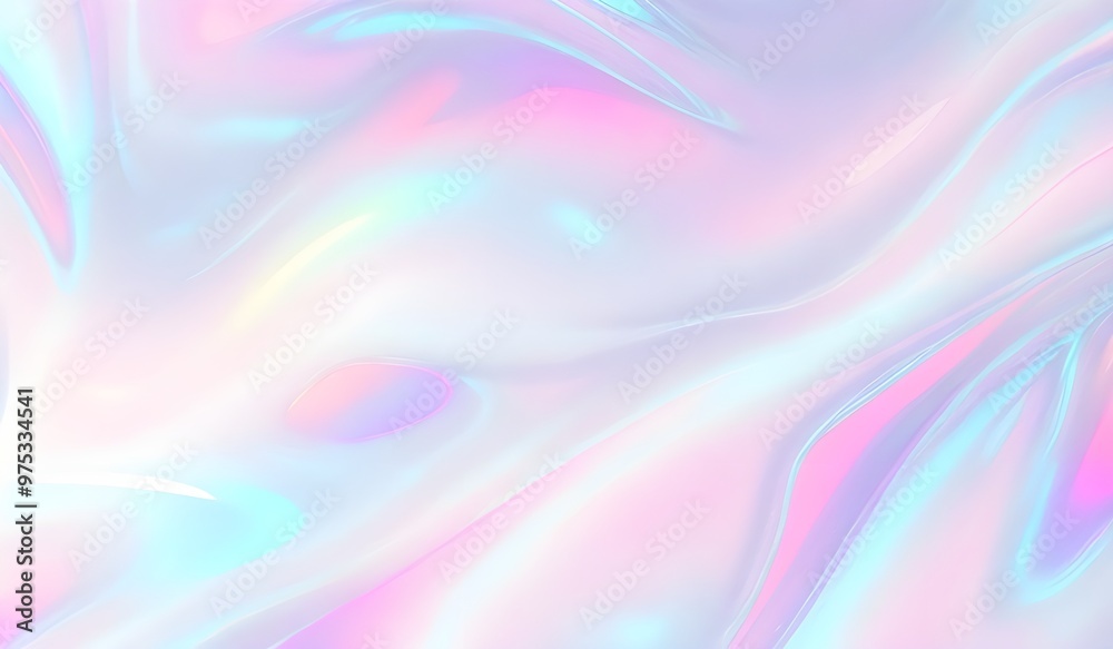 Holographic background seamless trendy iridescent light foil texture. Soft holographic pastel unicorn marble background pattern. Modern pearlescent blurry abstract swirl illustration.
Holographic background seamless trendy iridescent light foil texture. Soft holographic pastel unicorn marble background pattern. Modern pearlescent blurry abstract swirl illustration.