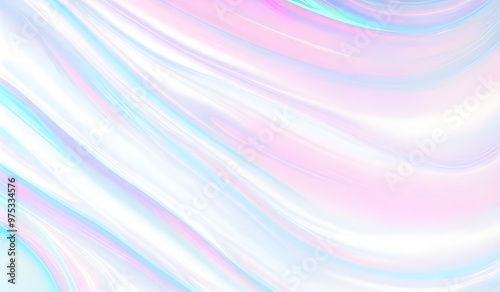 Holographic background seamless trendy iridescent light foil texture. Soft holographic pastel unicorn marble background pattern. Modern pearlescent blurry abstract swirl illustration.	
