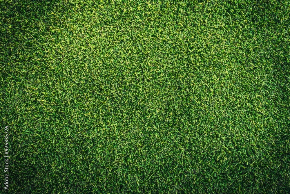 Obraz premium Green turf grass texture and background. Green grass field. Green grass for golf course, soccer, football, sport. Green grass field for golf course, soccer, football, sport , ai